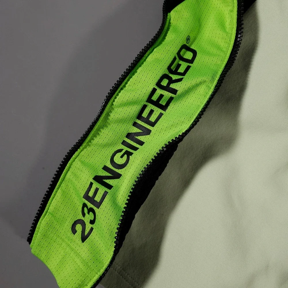 Jordan Engineered Shorts Mens XXL‎ Green Black Zipper Mesh CZ4822-383